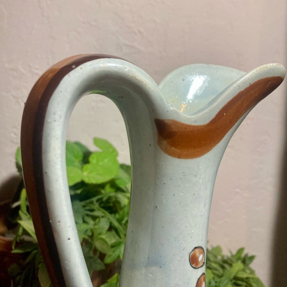 Water Pitcher Tonal Mexico Birds/Butterfly Vintage EUC - Picture 12 of 13